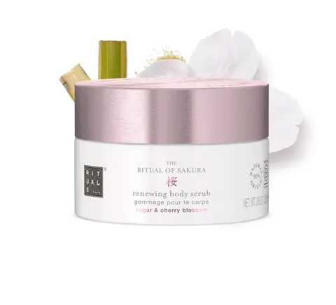 RITUALS... Скраб для тела "The Ritual of Sakura" с ароматом цветов вишни и рисового молока, 125гр