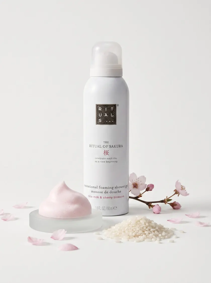 Гель для душа Rituals "Sakura" с ароматом цветов вишни и рисового молока 50 мл